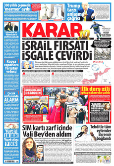 KARAR 21 Nisan 2026 gazete manşeti