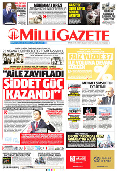 MİLLİ GAZETE 23 Nisan 2026 gazete manşeti