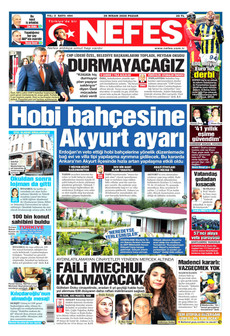 NEFES 26 Nisan 2026 gazete manşeti