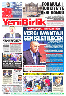 YENİBİRLİK 26 Nisan 2026 gazete manşeti