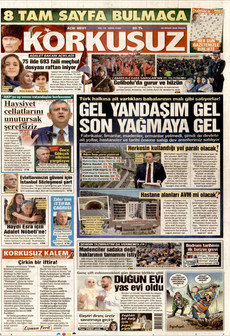 KORKUSUZ 26 Nisan 2026 gazete manşeti