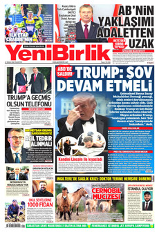 YENİBİRLİK 27 Nisan 2026 gazete manşeti