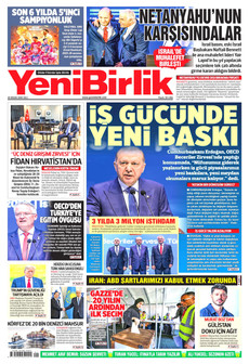 YENİBİRLİK 28 Nisan 2026 gazete manşeti