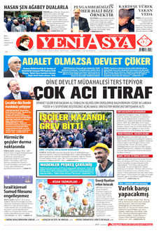 YENİ ASYA 30 Nisan 2026 gazete manşeti