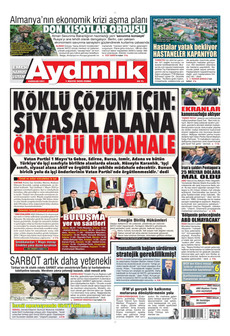 AYDINLIK GAZETESİ 1 Mayıs 2026 gazete manşeti