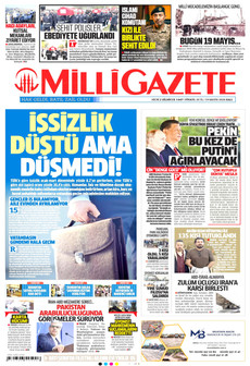 MİLLİ GAZETE 19 Mayıs 2026 gazete manşeti