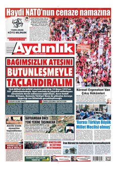 AYDINLIK GAZETESİ 19 Mayıs 2026 gazete manşeti