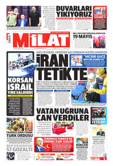 MİLAT 19 Mayıs 2026 gazete manşeti