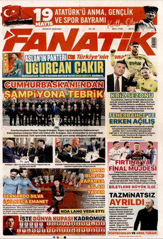 FANATİK 19 Mayıs 2026 gazete manşeti