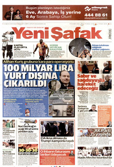YENİ ŞAFAK 14 Ağustos 2026 Gazete Manşeti Küçük