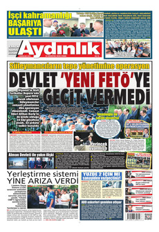 AYDINLIK GAZETESİ 14 Ağustos 2026 Gazete Manşeti Küçük