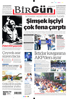 BİRGÜN 14 Ağustos 2026 Gazete Manşeti Küçük