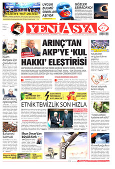 YENİ ASYA 14 Ağustos 2026 Gazete Manşeti Küçük