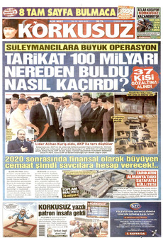 DAİLY SABAH 14 Ağustos 2026 Gazete Manşeti Küçük