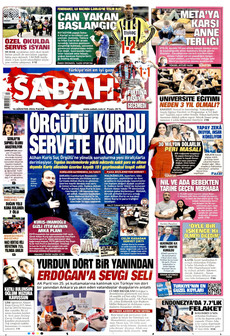 SABAH 16 Ağustos 2026 Gazete Manşeti Küçük