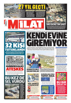 MİLAT 17 Ağustos 2026 gazete manşeti