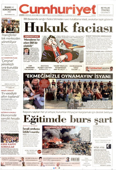 CUMHURİYET 19 Ağustos 2026 Gazete Manşeti Küçük