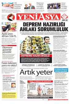 YENİ ASYA 19 Ağustos 2026 Gazete Manşeti Küçük