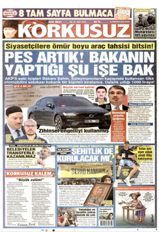KORKUSUZ 23 Ağustos 2026 gazete manşeti
