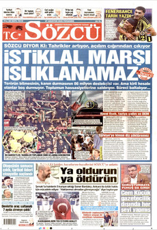 SÖZCÜ 27 Ağustos 2026 Gazete Manşeti Küçük