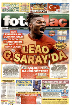FOTOMAÇ 29 Ağustos 2026 Gazete Manşeti Küçük