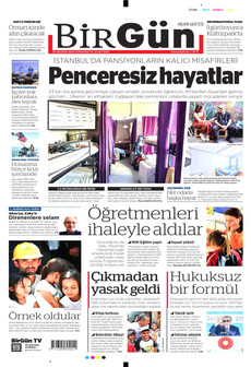 BİRGÜN 29 Ağustos 2026 gazete manşeti