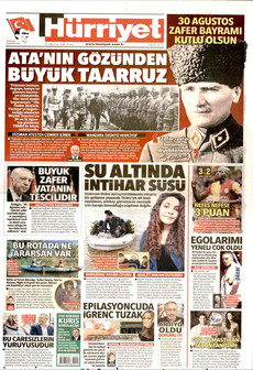HÜRRİYET 30 Ağustos 2026 Gazete Manşeti Küçük