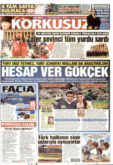 KORKUSUZ 31 Ağustos 2026 Gazete Manşeti Küçük