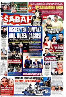 SABAH 2 Eylül 2026 gazete manşeti