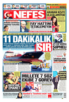 NEFES 3 Eylül 2026 Gazete Manşeti Küçük