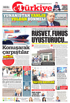 TÜRKİYE GAZETESİ 3 Eylül 2026 Gazete Manşeti Küçük