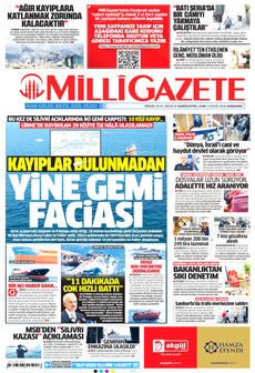 MİLLİ GAZETE 3 Eylül 2026 Gazete Manşeti Küçük