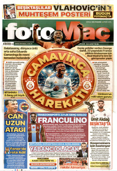 FOTOMAÇ 3 Eylül 2026 Gazete Manşeti Küçük