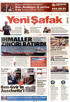 YENİ ŞAFAK 4 Eylül 2026 gazete manşeti