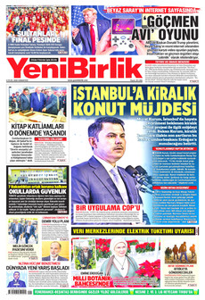 YENİBİRLİK 5 Eylül 2026 gazete manşeti