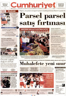 CUMHURİYET 6 Eylül 2026 Gazete Manşeti Küçük