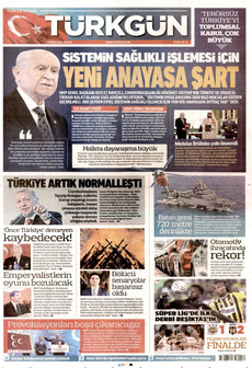 TÜRKGÜN 6 Eylül 2026 Gazete Manşeti Küçük