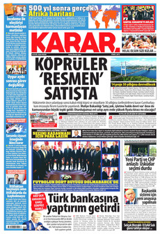 KARAR 6 Eylül 2026 Gazete Manşeti Küçük