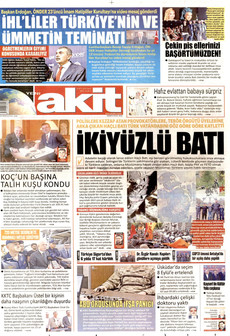 YENİ AKİT 6 Eylül 2026 Gazete Manşeti Küçük