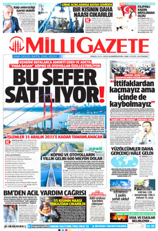 MİLLİ GAZETE 6 Eylül 2026 Gazete Manşeti Küçük