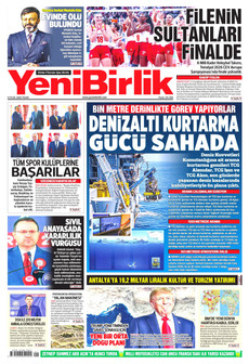 YENİBİRLİK 6 Eylül 2026 Gazete Manşeti Küçük
