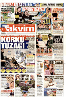 TAKVİM 6 Eylül 2026 Gazete Manşeti Küçük