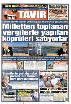 TAVIR GAZETESİ 6 Eylül 2026 Gazete Manşeti Küçük