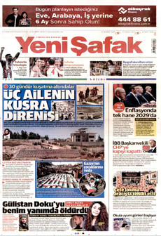 YENİ ŞAFAK 7 Eylül 2026 Gazete Manşeti Küçük