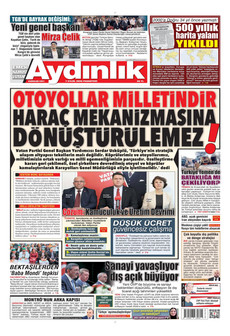 AYDINLIK GAZETESİ 7 Eylül 2026 Gazete Manşeti Küçük