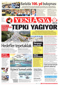 YENİ ASYA 7 Eylül 2026 Gazete Manşeti Küçük