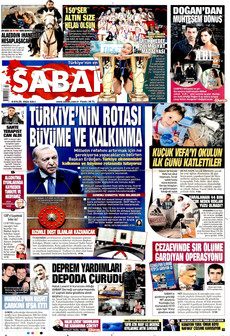 SABAH 8 Eylül 2026 Gazete Manşeti Küçük