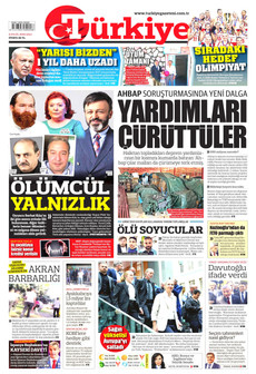 TÜRKİYE GAZETESİ 8 Eylül 2026 Gazete Manşeti Küçük