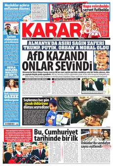 KARAR 8 Eylül 2026 Gazete Manşeti Küçük