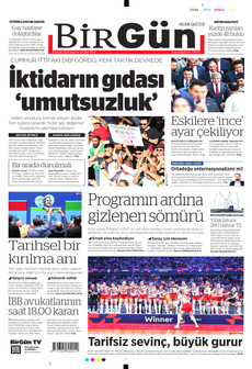 BİRGÜN 8 Eylül 2026 Gazete Manşeti Küçük